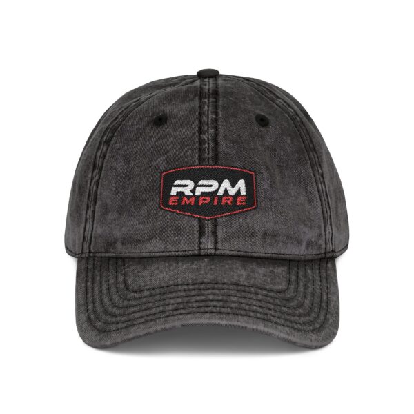 RPM Empire Vintage Embroidered Cap, Casual Baseball Hat, Unisex Adjustable Cap