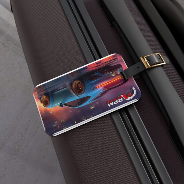 RPM Empire Stylish Car-Themed Luggage Tag for Travel Enthusiasts, Personalized Bag Tags - Image 6