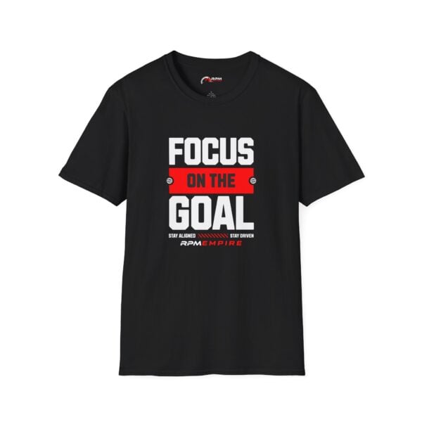 RPM Empire Focus on the Goal Unisex Softstyle T-Shirt: Empowering Graphic Tee for Casual Wear