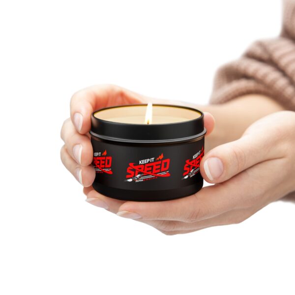 RPM Empire Keep it Speed-Themed Tin Candle | Gifts, Home Decor, Parties, Car Enthusiasts - Image 39