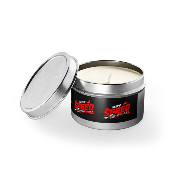 RPM Empire Keep it Speed-Themed Tin Candle | Gifts, Home Decor, Parties, Car Enthusiasts - Image 86