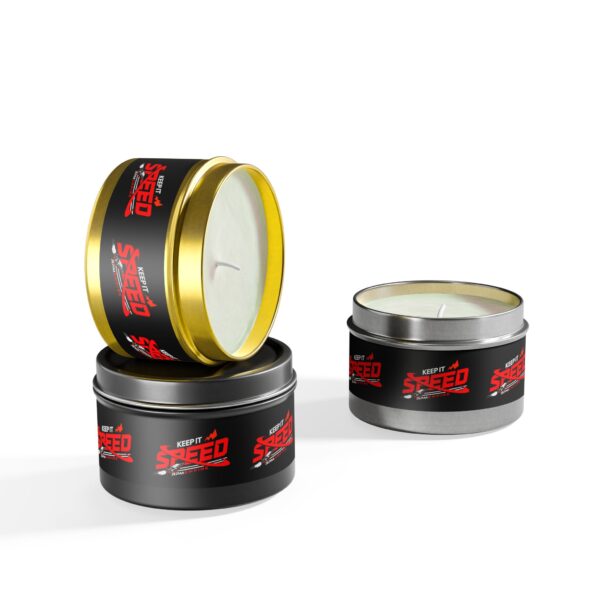 RPM Empire Keep it Speed-Themed Tin Candle | Gifts, Home Decor, Parties, Car Enthusiasts - Image 34