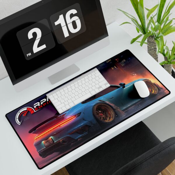 RPM Empire Racing Desk Mat - Cool Car Design, Gamer Desk Accessories - Image 2