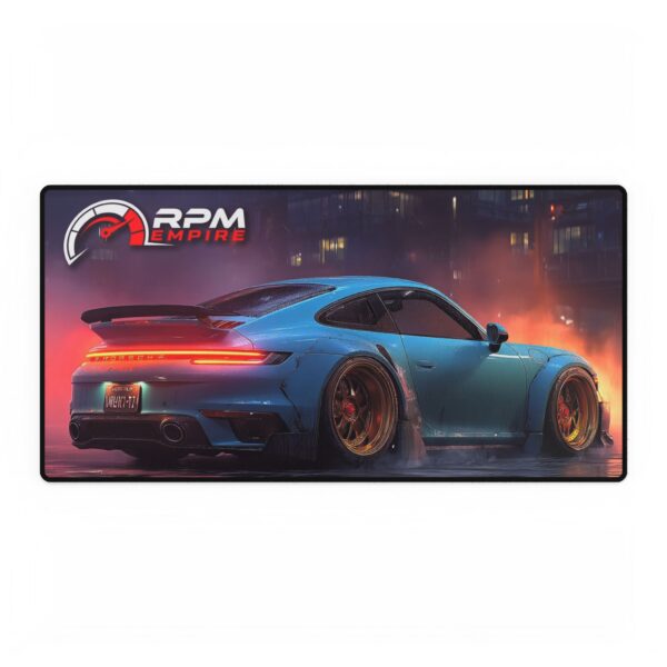RPM Empire Racing Desk Mat - Cool Car Design, Gamer Desk Accessories