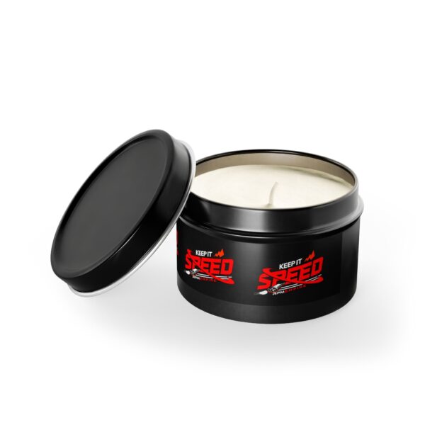 RPM Empire Keep it Speed-Themed Tin Candle | Gifts, Home Decor, Parties, Car Enthusiasts - Image 20