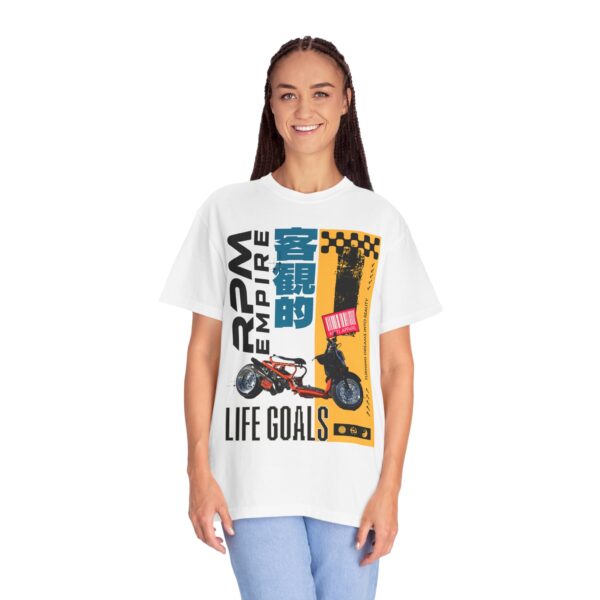RPM Empire Life Goals Vintage-Inspired Motorcycle T-Shirt, Perfect Gift for Bikers - Image 10