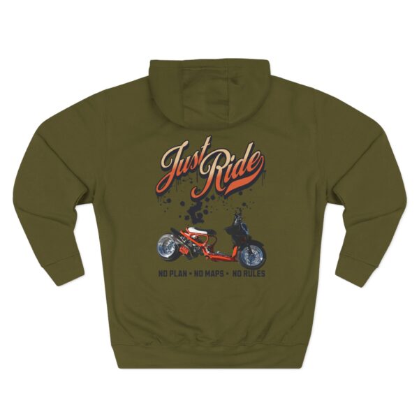 RPM Empire Just Ride Fleece Hoodie - Adventure, Biker Gift, Cozy, Casual Style - Image 32