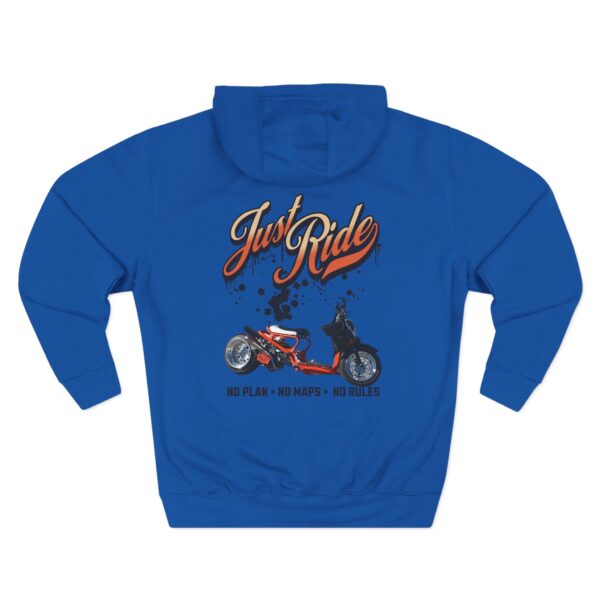 RPM Empire Just Ride Fleece Hoodie - Adventure, Biker Gift, Cozy, Casual Style - Image 50