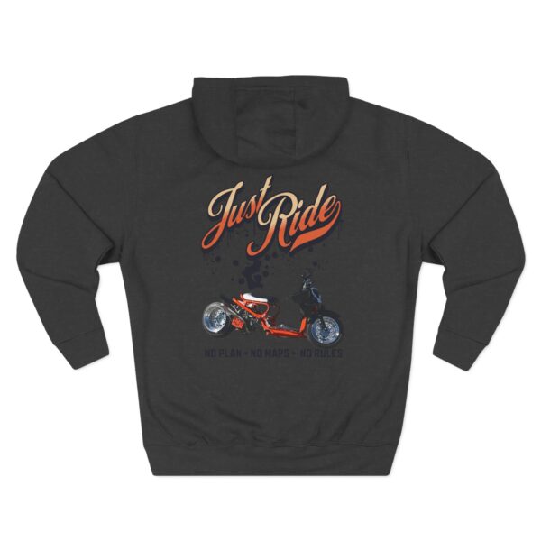 RPM Empire Just Ride Fleece Hoodie - Adventure, Biker Gift, Cozy, Casual Style - Image 20