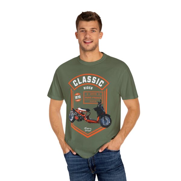 RPM Empire Classic Rider Unisex T-Shirt, Vintage Motorcycle Tee - Image 3