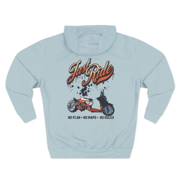 RPM Empire Just Ride Fleece Hoodie - Adventure, Biker Gift, Cozy, Casual Style - Image 38