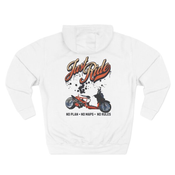 RPM Empire Just Ride Fleece Hoodie - Adventure, Biker Gift, Cozy, Casual Style - Image 8