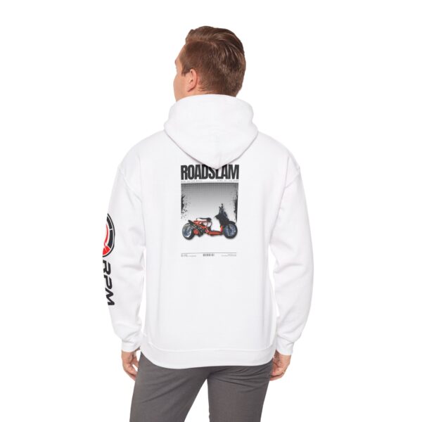 RPM Empire Road Jam Unisex Heavy Blend™ Hooded Sweatshirt | Cozy Biker Gift - Image 12
