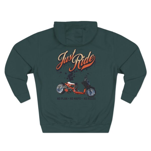 RPM Empire Just Ride Fleece Hoodie - Adventure, Biker Gift, Cozy, Casual Style - Image 44